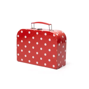 New Red Polka Dot Porcelain Tea Set Play Shop Cook And Share | Wooden Toy Food Sets