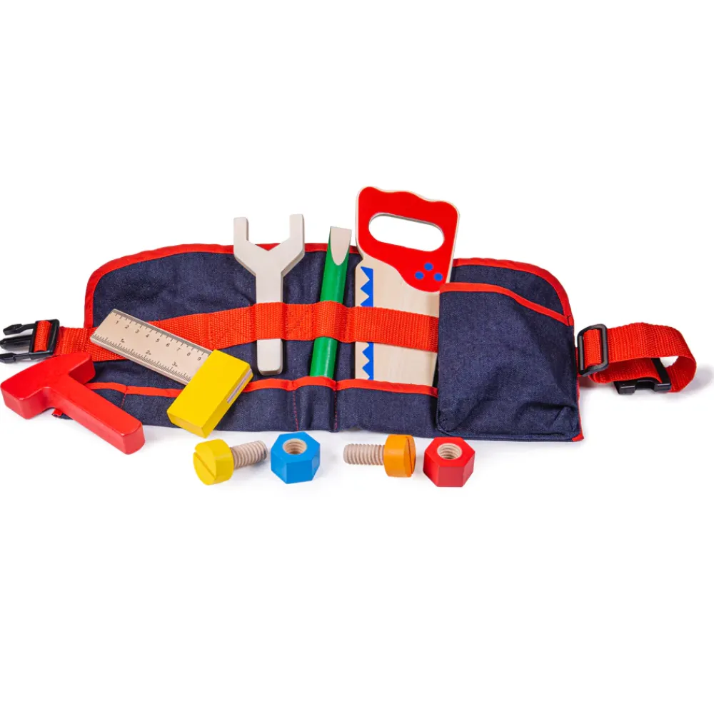 red_tool_belt_0.webp Sale Red Tool Belt Toy Tool Sets | Toys For 4 Year Olds