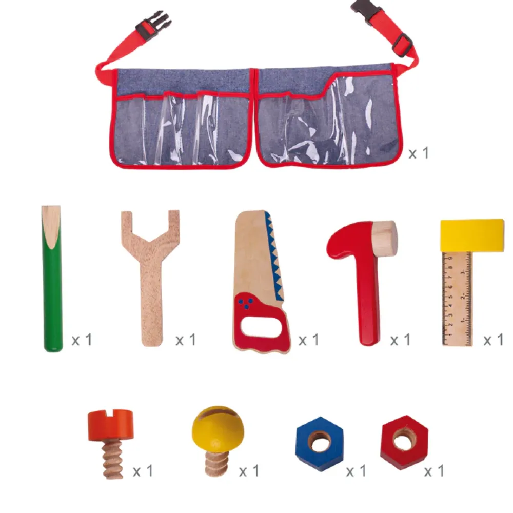 red_tool_belt_1.webp Sale Red Tool Belt Toy Tool Sets | Toys For 4 Year Olds