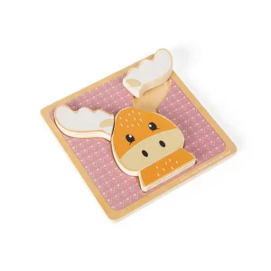 Fashion Reindeer Chunky Puzzle Wooden Puzzles And Activity Toys | Children's Wooden Puzzles
