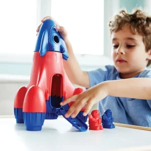 Online Rocket (Blue) Wooden Toy Cars For Children