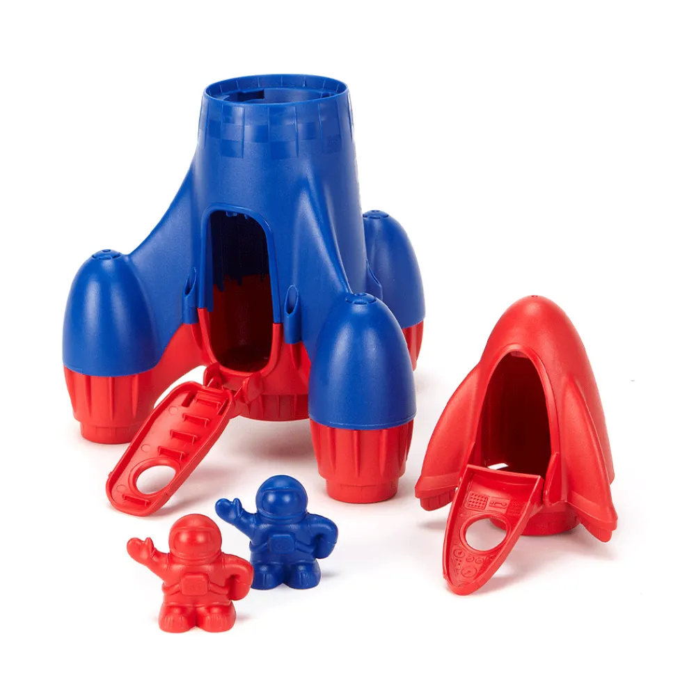 rocket_red_0.webp Clearance Rocket (Red) Wooden Toy Cars For Children