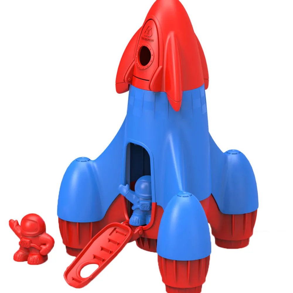 rocket_red_1.webp Clearance Rocket (Red) Wooden Toy Cars For Children