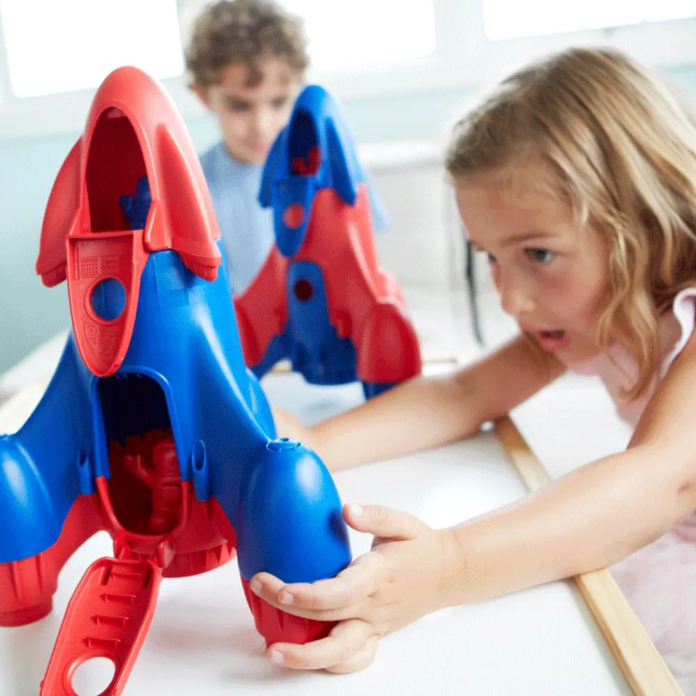 rocket_red_2.webp Clearance Rocket (Red) Wooden Toy Cars For Children