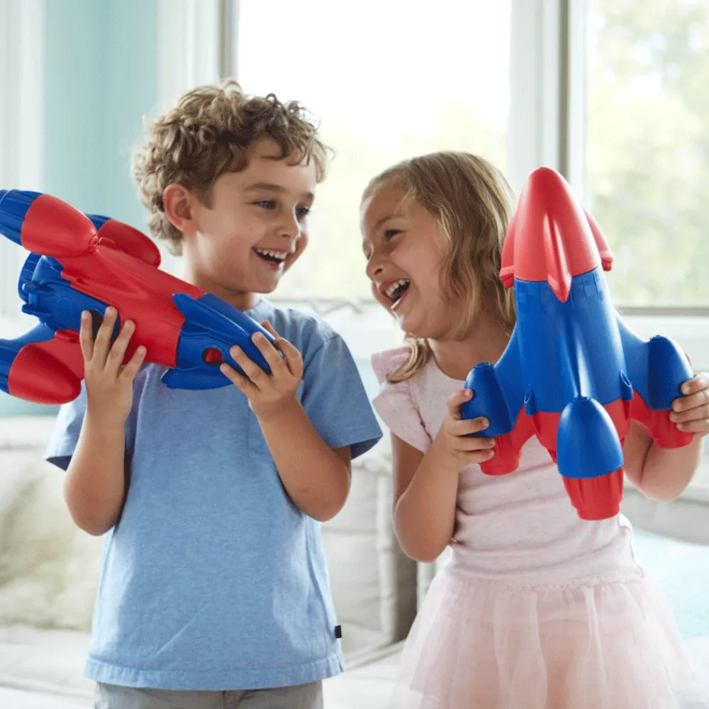 rocket_red_3.webp Clearance Rocket (Red) Wooden Toy Cars For Children