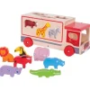 Fashion Safari Sorting Lorry Wooden Animal Toys | Traditional Wooden Toys