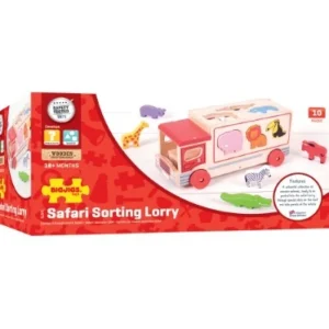 Fashion Safari Sorting Lorry Wooden Animal Toys | Traditional Wooden Toys