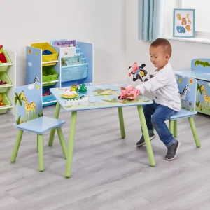 Discount Safari Square Table and Chair Set Kids Kid’s Furniture