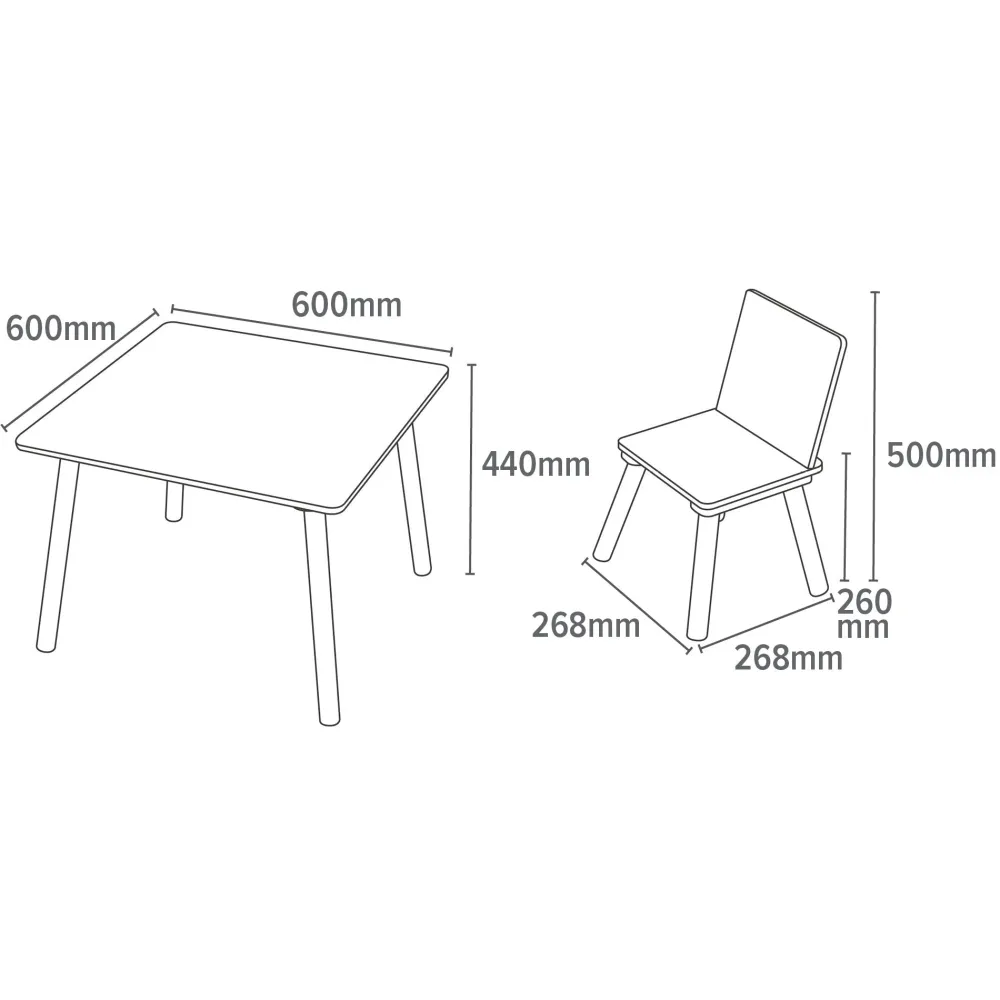 safari_square_table_and_c_8.webp Discount Safari Square Table and Chair Set Kids Kid’s Furniture