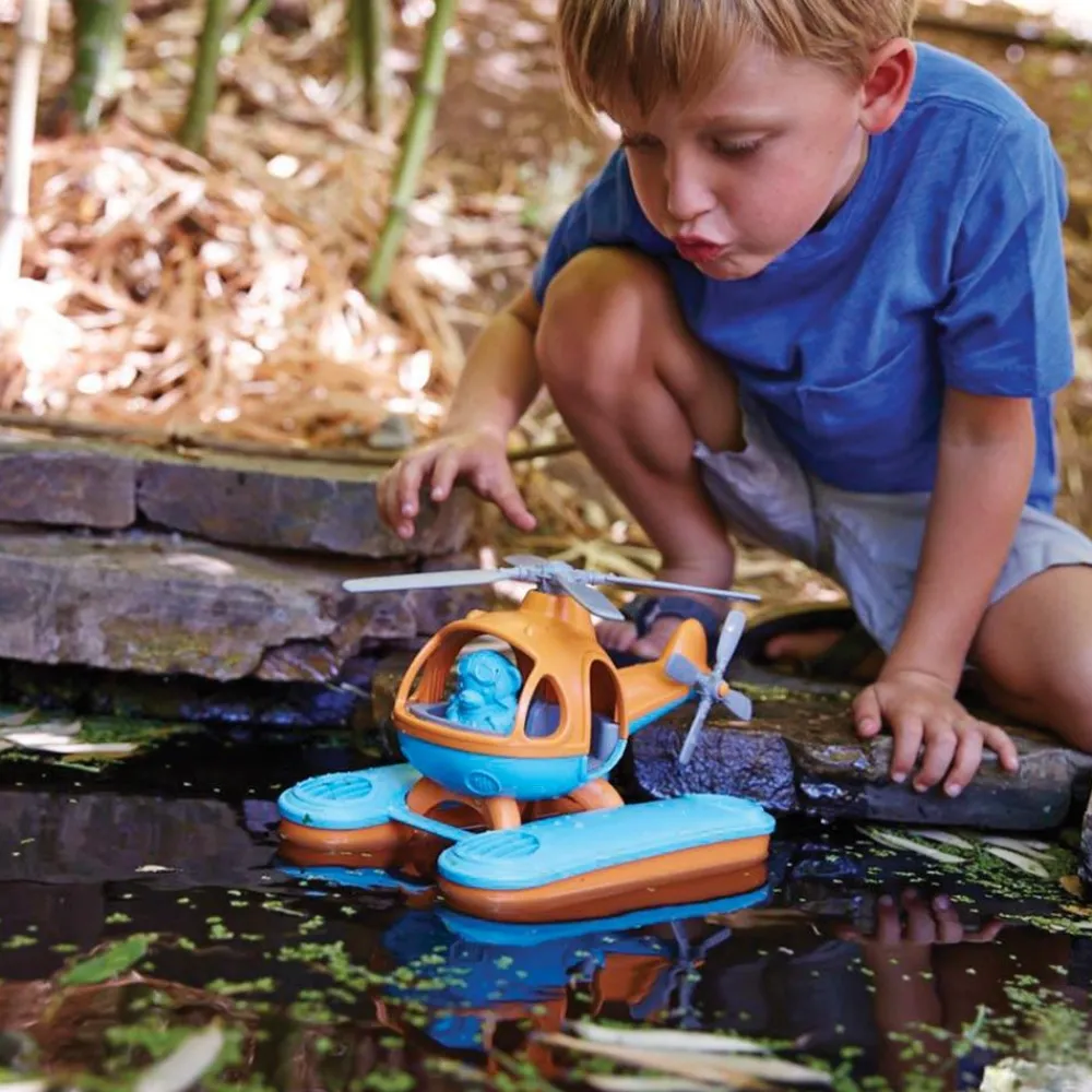 seacopter_orange_3.webp Sale Seacopter (Orange) Wooden Toy Cars For Children