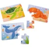 Hot Sealife (6 Piece Puzzles) – 3 Puzzles Wooden Puzzles And Activity Toys | Children's Wooden Puzzles