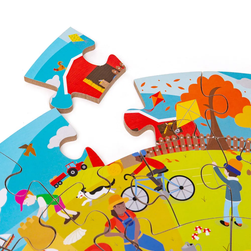 seasonal_circular_floor_p_9.webp Hot Seasonal Circular Floor Puzzle Wooden Puzzles And Activity Toys | Children's Wooden Puzzles