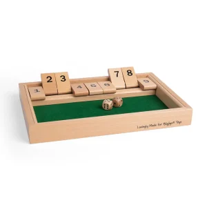 Clearance Shut The Box Traditional Wooden Games