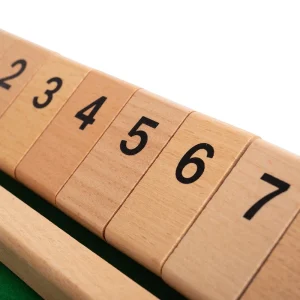 Clearance Shut The Box Traditional Wooden Games