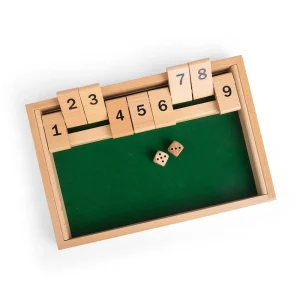 Clearance Shut The Box Traditional Wooden Games