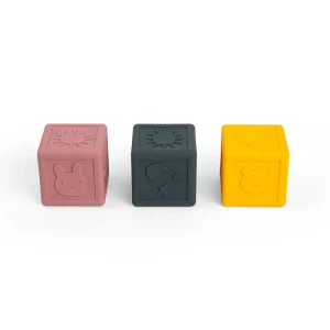 Outlet Silicone Sensory Cubes Wooden Puzzles And Activity Toys | Activity Toys & Games