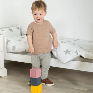 Outlet Silicone Sensory Cubes Wooden Puzzles And Activity Toys | Activity Toys & Games