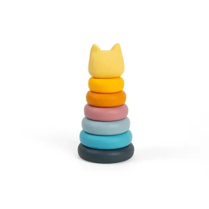 Clearance Silicone Stacking Cat Wooden Puzzles And Activity Toys | Traditional Wooden Toys