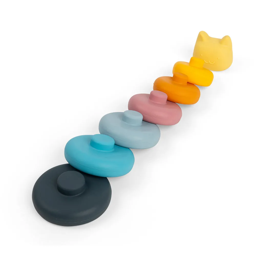 silicone_stacking_cat_3.webp Clearance Silicone Stacking Cat Wooden Puzzles And Activity Toys | Traditional Wooden Toys