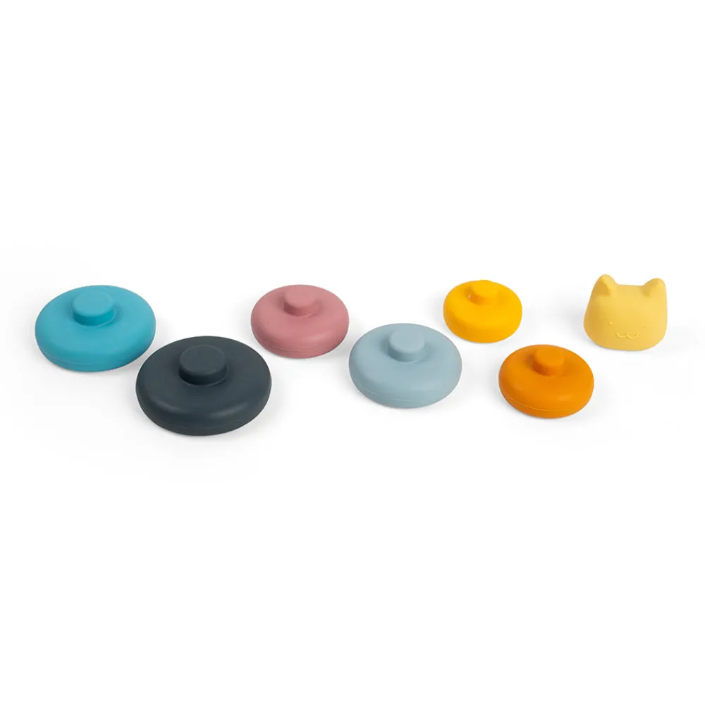 silicone_stacking_cat_4.webp Clearance Silicone Stacking Cat Wooden Puzzles And Activity Toys | Traditional Wooden Toys