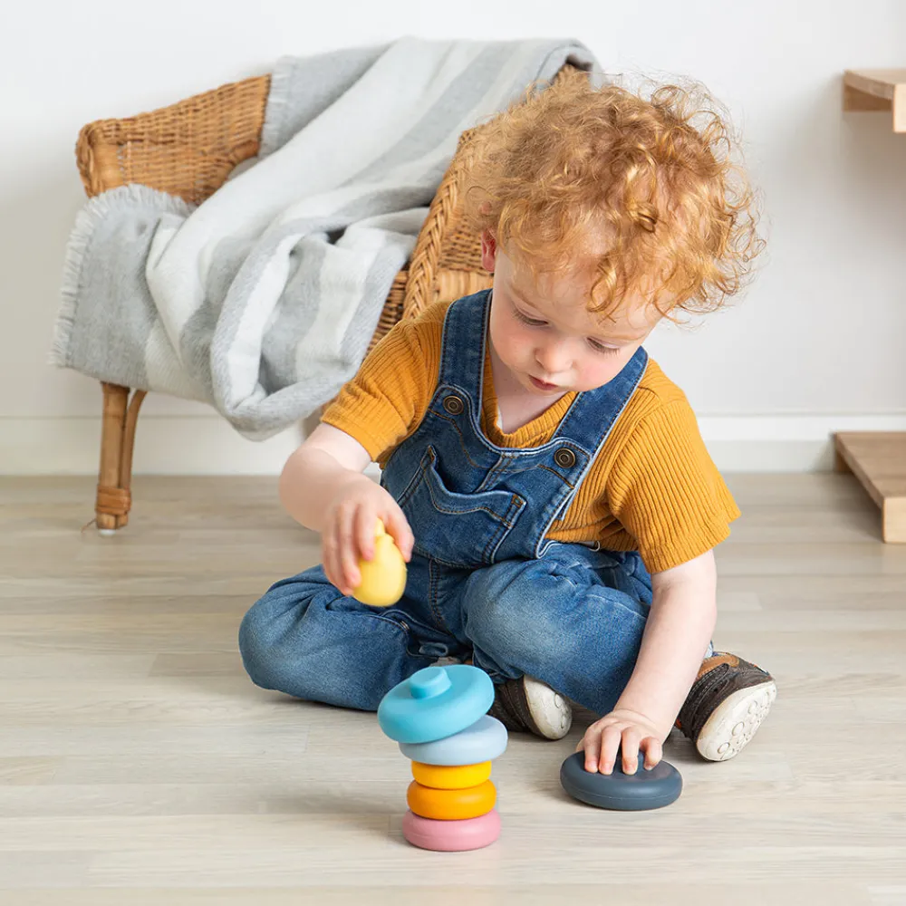 silicone_stacking_cat_6.webp Clearance Silicone Stacking Cat Wooden Puzzles And Activity Toys | Traditional Wooden Toys