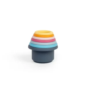 New Silicone Stacking Cups Wooden Puzzles And Activity Toys | Traditional Wooden Toys