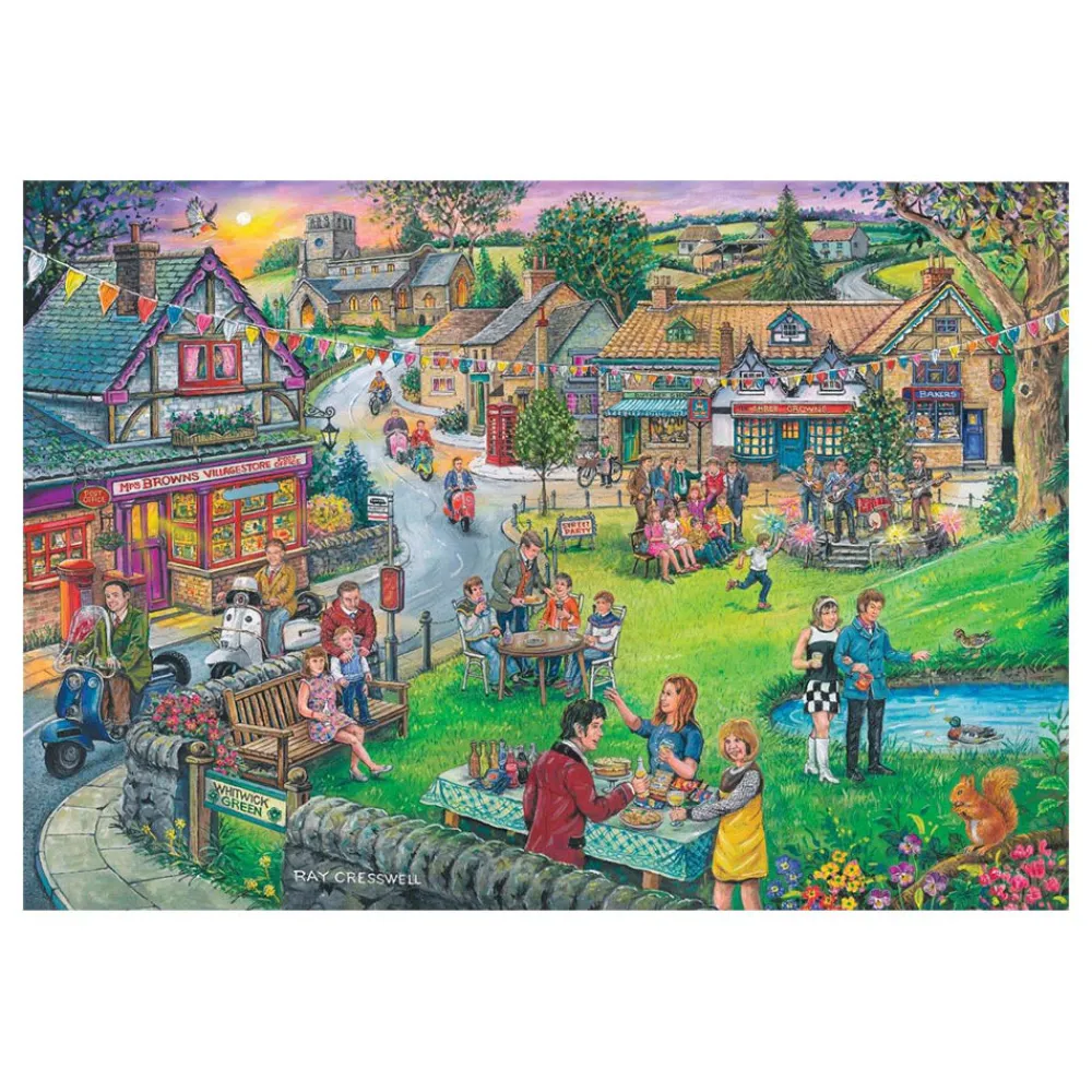 sixties_green___piece_jig_0.webp Best Sixties Green – 1000 Piece Jigsaw Puzzle Children's Wooden Puzzles