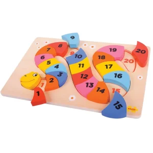 Discount Snake Counting Puzzle Wooden Puzzles And Activity Toys | Children's Wooden Puzzles