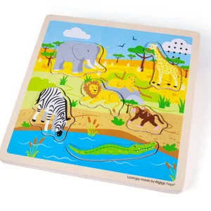 Clearance Sound Puzzles – Safari Wooden Puzzles And Activity Toys | Children's Wooden Puzzles