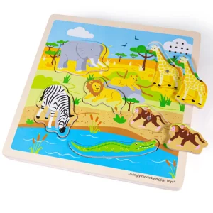 Clearance Sound Puzzles – Safari Wooden Puzzles And Activity Toys | Children's Wooden Puzzles