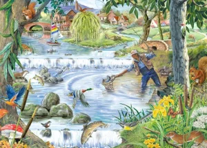 Clearance Sparkling Waters – BIG 250 Piece Jigsaw Puzzle Children's Wooden Puzzles
