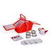 Discount Spotted Basket Tea Set Play Shop Cook And Share | Wooden Toy Food Sets