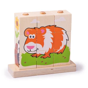 New Stacking Blocks (Pets) Wooden Puzzles And Activity Toys | Traditional Wooden Toys