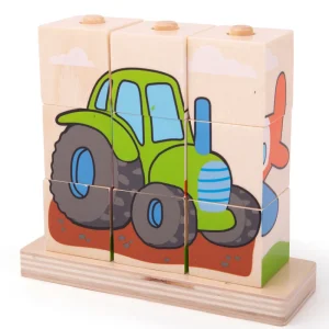 Fashion Stacking Blocks (Transport) Wooden Puzzles And Activity Toys | Traditional Wooden Toys