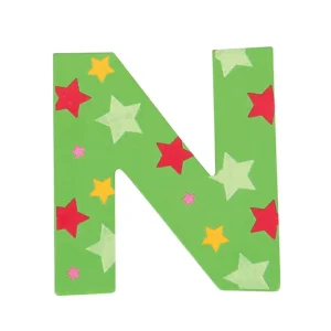 Hot Star Letter N (Green ) Kids Kids Room Accessories