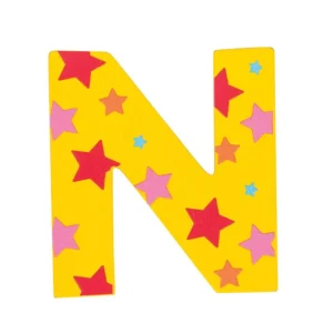 Hot Star Letter N (Green ) Kids Kids Room Accessories