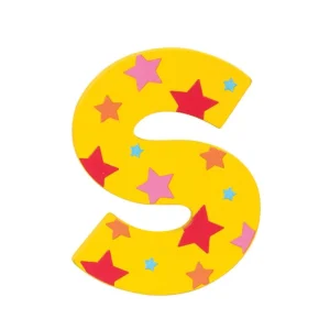 Hot Star Letter S (Blue ) Kids Kids Room Accessories