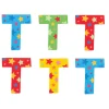 Hot Star Letter T (Red ) Kids Kids Room Accessories