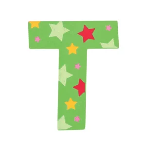 Hot Star Letter T (Red ) Kids Kids Room Accessories