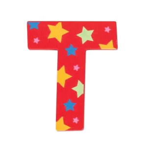Hot Star Letter T (Red ) Kids Kids Room Accessories
