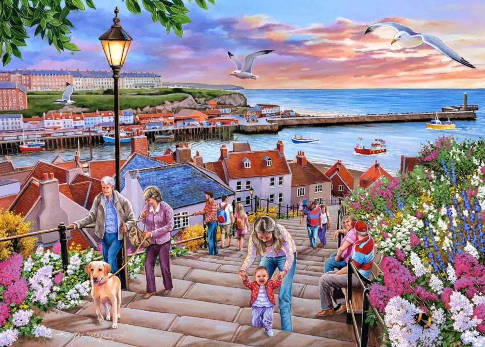 steps_whitby___piece_jig_0.webp Fashion 199 Steps Whitby – 1000 Piece Jigsaw Puzzle Children's Wooden Puzzles
