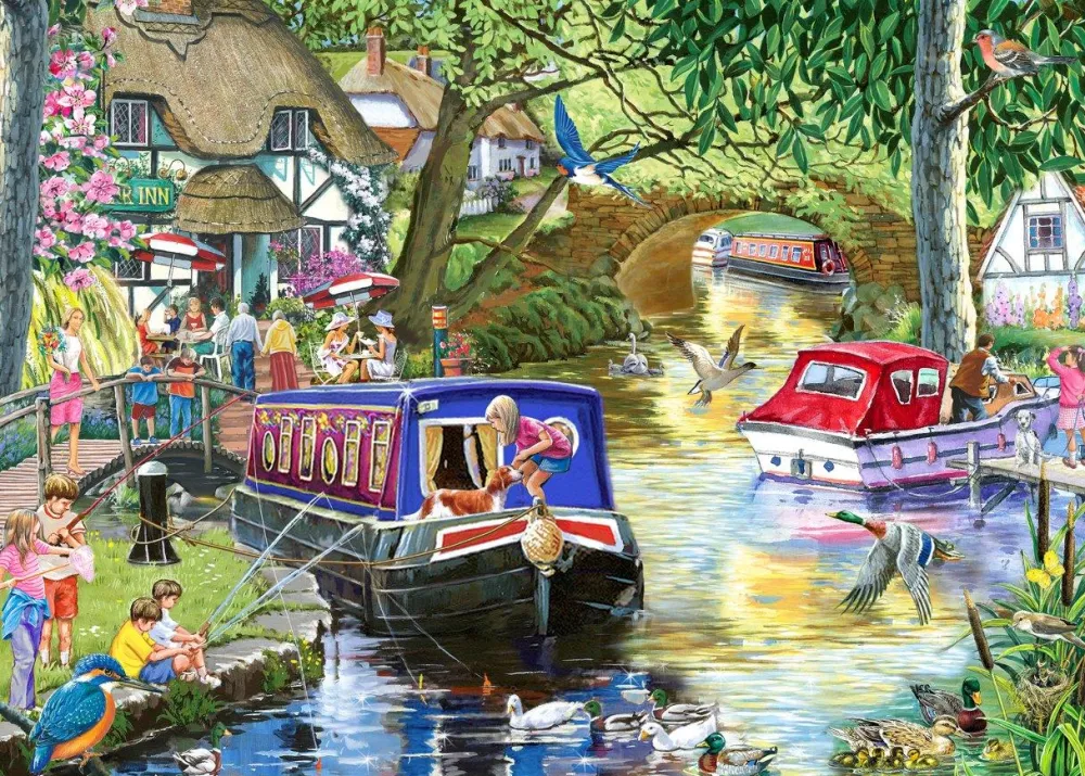 summer_on_the_river___pie_0.webp Clearance Summer on the River – 1000 Piece Jigsaw Puzzle Children's Wooden Puzzles