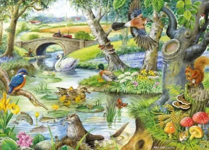 Fashion Tales Of The River – BIG 500 Piece Jigsaw Puzzle Children's Wooden Puzzles