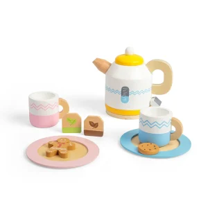 Fashion Tea Set For Two Play Shop Cook And Share | Wooden Toy Food Sets