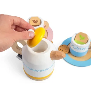 Fashion Tea Set For Two Play Shop Cook And Share | Wooden Toy Food Sets