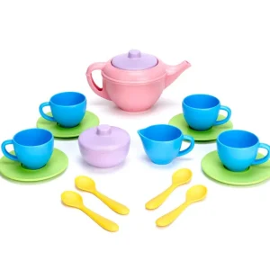 Sale Tea Set (Pink Teapot) Pretend Play Kitchens