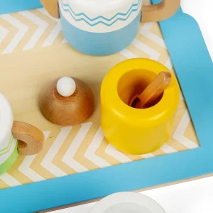 Online Tea Tray Set Play Shop Cook And Share | Wooden Toy Food Sets