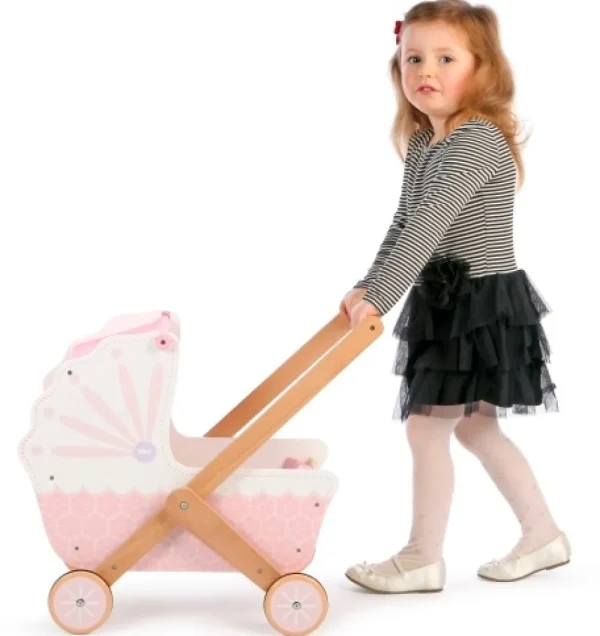 Best 3 in 1 Wooden Doll’s Pram Prams & Cradles
