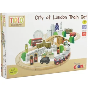 Outlet City of London Wooden Train Set Gifts For 5 Yr Olds | Toys For 4 Year Olds