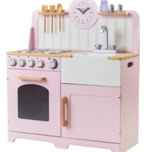 New Country Play Kitchen Pink Play Shop Cook And Share | Pretend Play Kitchens